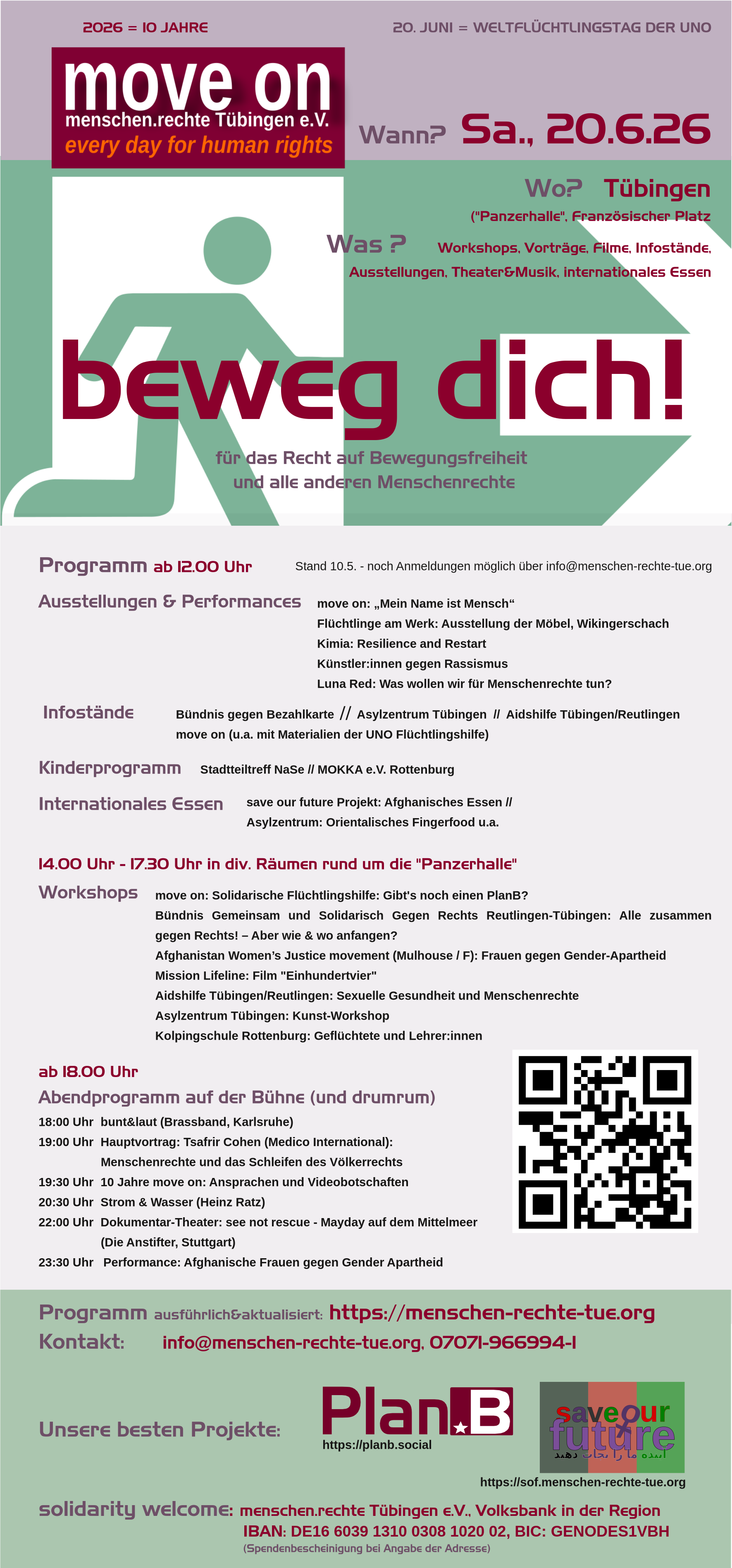 Programm-Plakat Stand 10.5.26